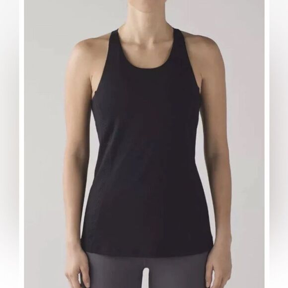 Lululemon Women’s Hit It Black Tank Top With build in bra size 8 - Picture 11 of 12
